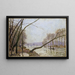 van Bord de Seine en automne - Alfred Sisley — ingelijst kunstwerk aan de muur