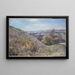 op de heuvels van Moret op een lentemorgen - Alfred Sisley — ingelijst kunstwerk aan de muur