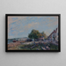van Saint-Mammès, ochtend - Alfred Sisley — ingelijst kunstwerk aan de muur