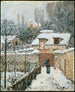 Snow at Louveciennes - Alfred Sisley — weergave van het kunstwerk