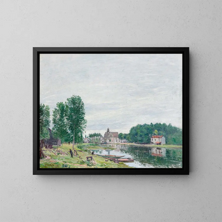 Alfred Sisley - The Matrat Boatyard MoretSurLoing Rainy Weather.webp