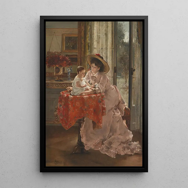 Alfred Stevens - Die glckliche Mutter.webp