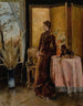 La Neige - Alfred Stevens — weergave van het kunstwerk
