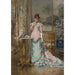 L'attente - Alfred Stevens — weergave van het kunstwerk