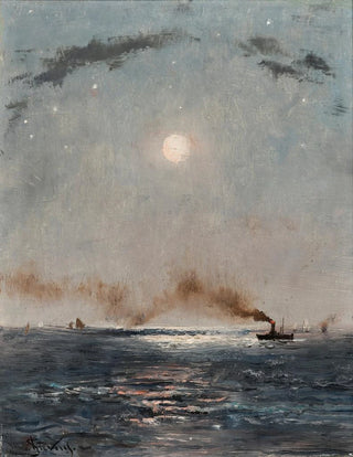 Alfred Stevens - Marine de nuit.webp