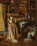 Le Psyché Mon Studio - Alfred Stevens — weergave van het kunstwerk