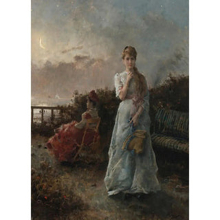 Alfred Stevens - Un Soir La Mer.webp