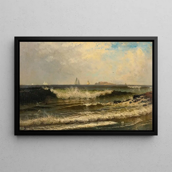 Alfred Thompson Bricher - Breaking Waves.webp