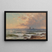 Sunset Sails - Alfred Thompson Bricher — framed artwork on a wall