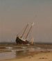 Seascape: stranded boat on Salisbury Beach - Alfred Thompson Bricher — artwork view