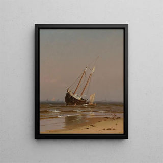 Alfred Thompson Bricher - Seascape Beached Boat Ashore on Salisbury Beach.webp