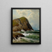 Tête blanche Monhegan - Alfred Thompson Bricher — framed artwork on a wall