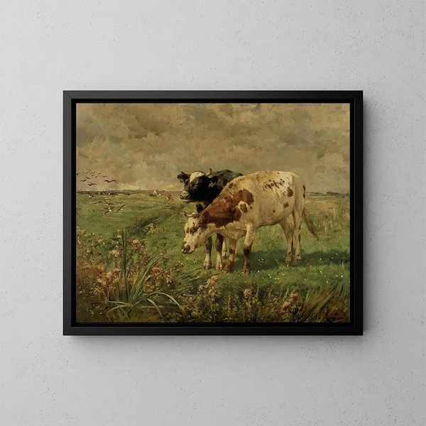 Agrimonie commune - Alfred Verwee — ingelijst kunstwerk aan de muur
