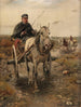 Wandelwagen in een promenade - Alfred von Wierusz-Kowalski — weergave van het kunstwerk