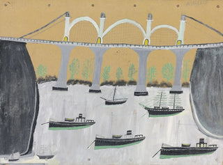 Pont de Saltash - Alfred Wallis — weergave van het kunstwerk