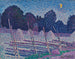 Een nacht in augustus - Alfred William Finch — weergave van het kunstwerk