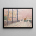 Le Faubourg sous la neige ou Scène de rue en hiver - Alfred William Finch — ingelijst kunstwerk aan de muur