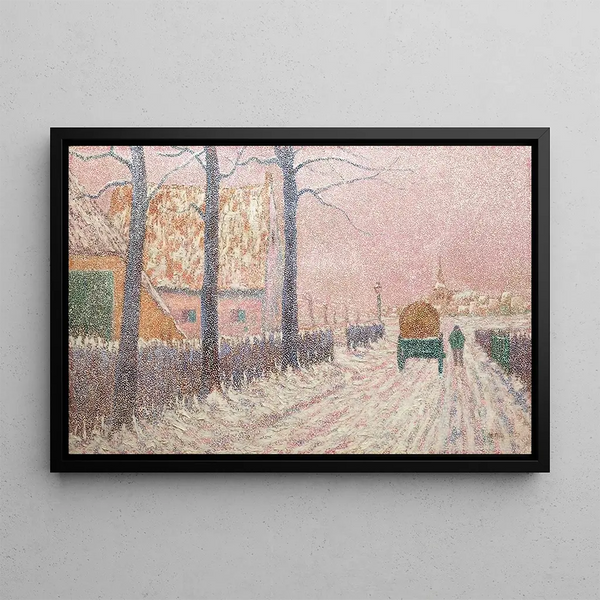 Alfred William Finch - Le Faubourg sous la neige ou Scne de rue en hiver.webp