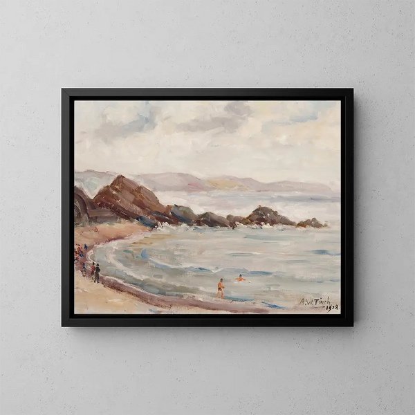 La plage de Looen - Alfred William Finch — ingelijst kunstwerk aan de muur