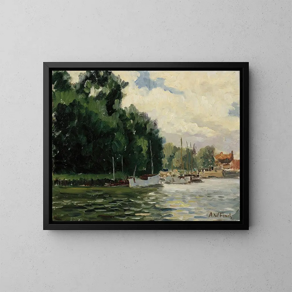 Thames in Richmond - Alfred William Finch — ingelijst kunstwerk aan de muur