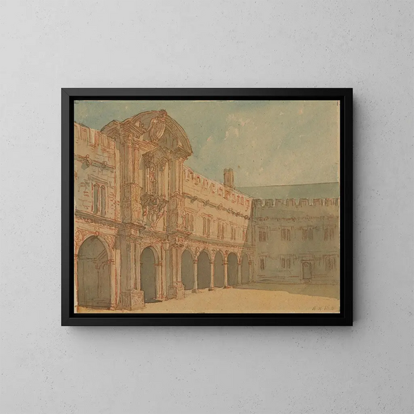 Collège Saint-Jean, Oxford - Alfred William Rich — ingelijst kunstwerk aan de muur