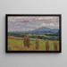 Landschap met maïsstengels - Alfred Zoff — ingelijst kunstwerk aan de muur