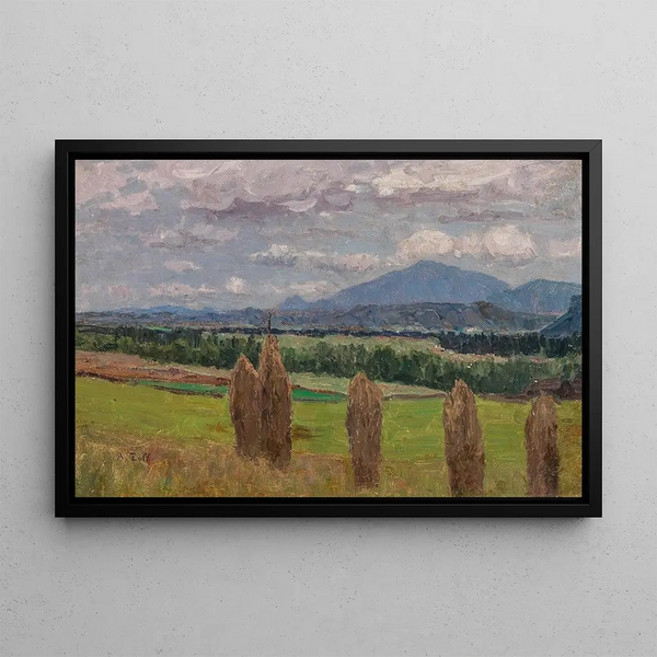 Alfred Zoff - A Landscape with Sheaves of Corn.webp