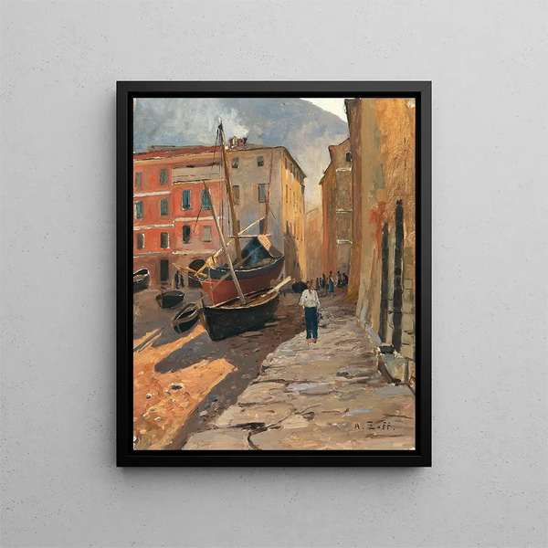 Alfred Zoff - A harbour on the Riviera.webp