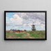 a windmill in Flessingue - Alfred Zoff — framed artwork on a wall