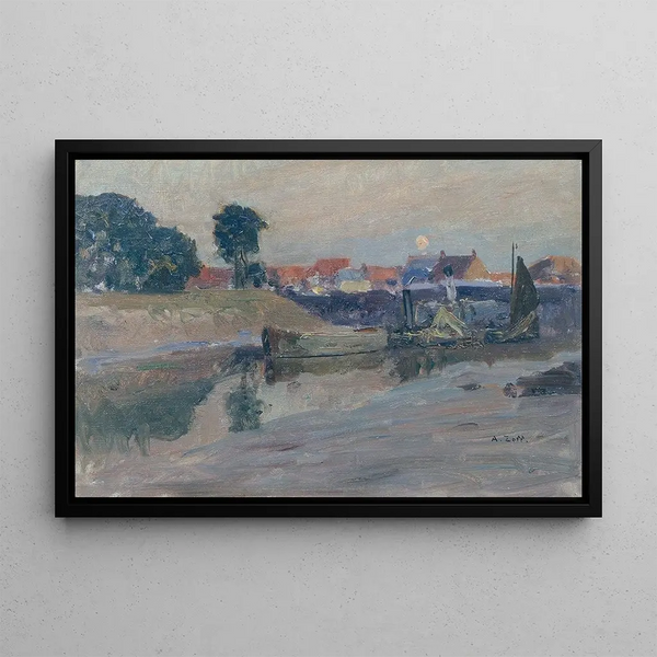 Alfred Zoff - Aufgehender Mond ber Nieuport.webp