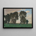 Langenpreising weide met grote bomen - Alfred Zoff — ingelijst kunstwerk aan de muur