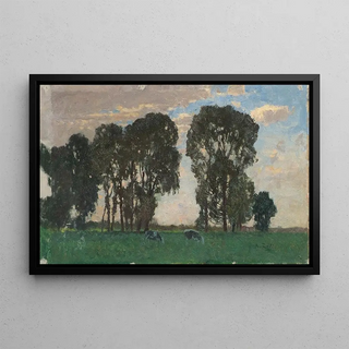 Alfred Zoff - Langenpreising Viehweide mit groen Bumen.webp