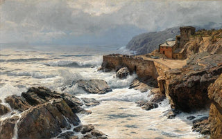 Alfred Zoff - Riviera Breaking Waves in Boccadasse.webp