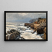 Riviera, golven die breken bij Boccadasse - Alfred Zoff — ingelijst kunstwerk aan de muur