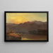 Zomeravond aan Llyn Gwynant, Noord-Wales - Alfred de Bréanski — ingelijst kunstwerk aan de muur