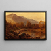 The Llangollen Valley - Alfred de Bréanski — framed artwork on a wall