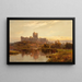 Windsor Castle at Sunset - Alfred de Bréanski — framed artwork on a wall