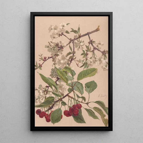 Alice Bailly - Aquarelle dune branche de cerisier.webp