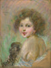 Kind met aap - Alice Pike Barney — weergave van het kunstwerk