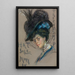 Poster verkoop van hoeden - Alice Pike Barney — ingelijst kunstwerk aan de muur