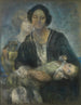 van Italiaanse vrouw met kind - Alice Pike Barney — weergave van het kunstwerk