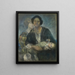 van Italiaanse vrouw met kind - Alice Pike Barney — ingelijst kunstwerk aan de muur