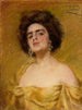 Laura en geel - Alice Pike Barney — weergave van het kunstwerk