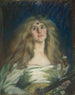 Natalie à la mandoline - Alice Pike Barney — weergave van het kunstwerk