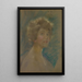 Zelfportret in lichte tinten - Alice Pike Barney — ingelijst kunstwerk aan de muur