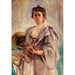 Zelfportret in schilderijjurk - Alice Pike Barney — weergave van het kunstwerk
