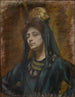 Spaanse kam schilderij - Alice Pike Barney — weergave van het kunstwerk