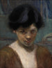 Studie van het hoofd van een jongen - Alice Pike Barney — weergave van het kunstwerk