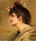 La fossette - Alice Pike Barney — weergave van het kunstwerk