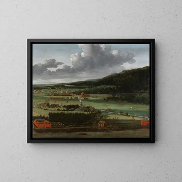 Fonderie de canons Hendrik Trips à Julitabruk, Zweden - Allaert van Everdingen — ingelijst kunstwerk aan de muur